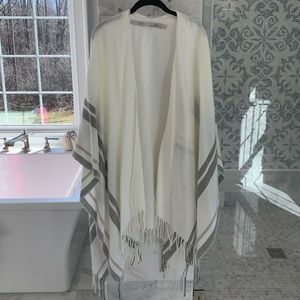 Loft Striped Sweater Wrap